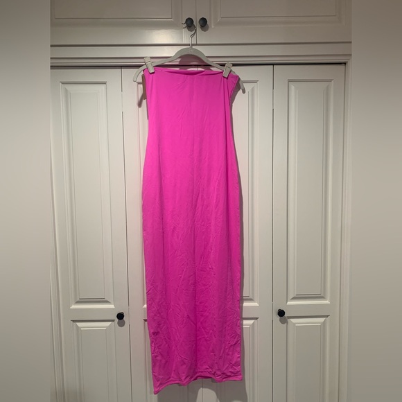 NWT Skims Fits Everybody Tube Maxi Dress Neon Orchid Size Large - Picture 6 of 13